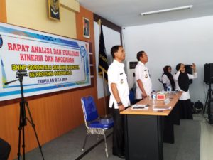 Ukur Kinerja Dan Anggaran, BNNP Gorontalo Gelar Anev