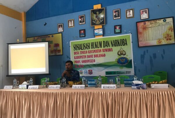 Tekan Prevalensi Pecandu Narkoba, BNNK Bone Bolango Sosialisasi Masyarakat Tinelo