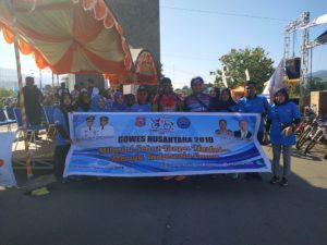 Pesan Anti Narkoba pada Gowes Nusantara 2019 Etape Bone Bolango