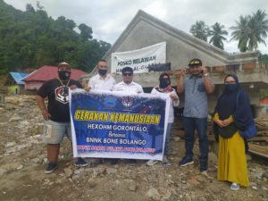 Banjir Bandang Bulawa: BNNK Bone Bolango Bersama Hexohm dan PASki Gorontalo Salurkan Bantuan