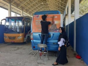 BNNK Bone Bolango Laksanakan Kegiatan Diseminasi Informasi Melalui Branding Sarana Publik
