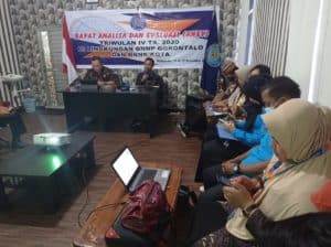 ANEV Triwulan IV, Kepala BNNP Gorontalo Tekankan Disiplin Pegawai
