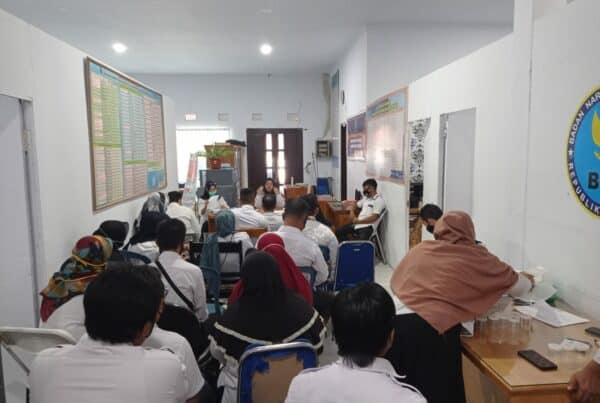 Rapat Kerja Awal Tahun 2021, Seluruh Pegawai BNNK Bone Bolango Jalani Tes Urin