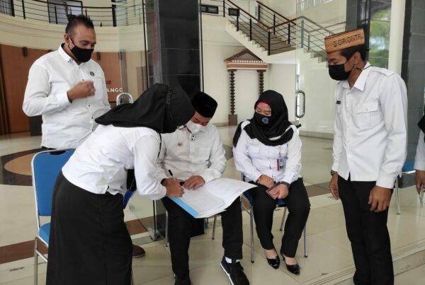 Koordinasi RAN Tahun 2020, Kepala BNNK Bone Bolango Temui Bupati