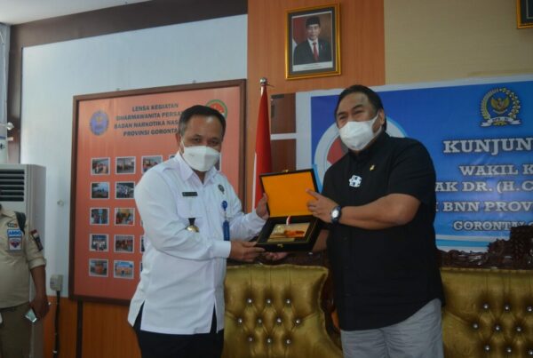 Kunjungi BNNP Gorontalo, Wakil Ketua DPR-RI Apresiasi Penanganan Narkoba Di Gorontalo