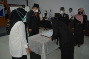 Lantik Pejabat Eselon IV BNN Kota Gorontalo, Kepala BNNP Gorontalo Harapkan Inovasi