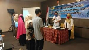 Optimalkan Pengembangan Kota/Kab Tanggap Ancaman Narkoba, BNNK Bone Bolango Gelar Rapat Koordinasi