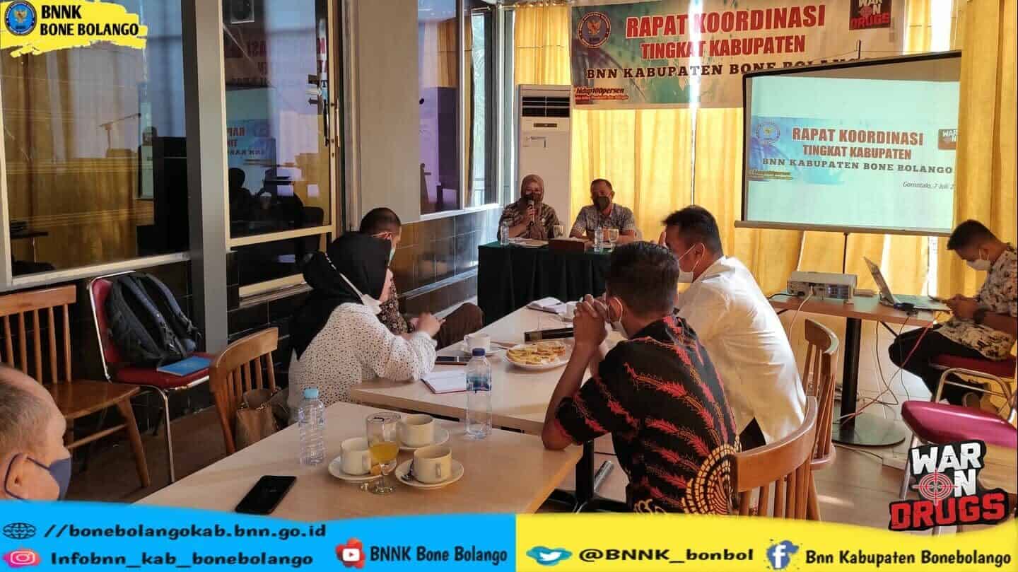 Upaya Sinkronisasi Program Rehabilitasi, BNNK Bone Bolango Gelar Rakor Tingkat Kabupaten