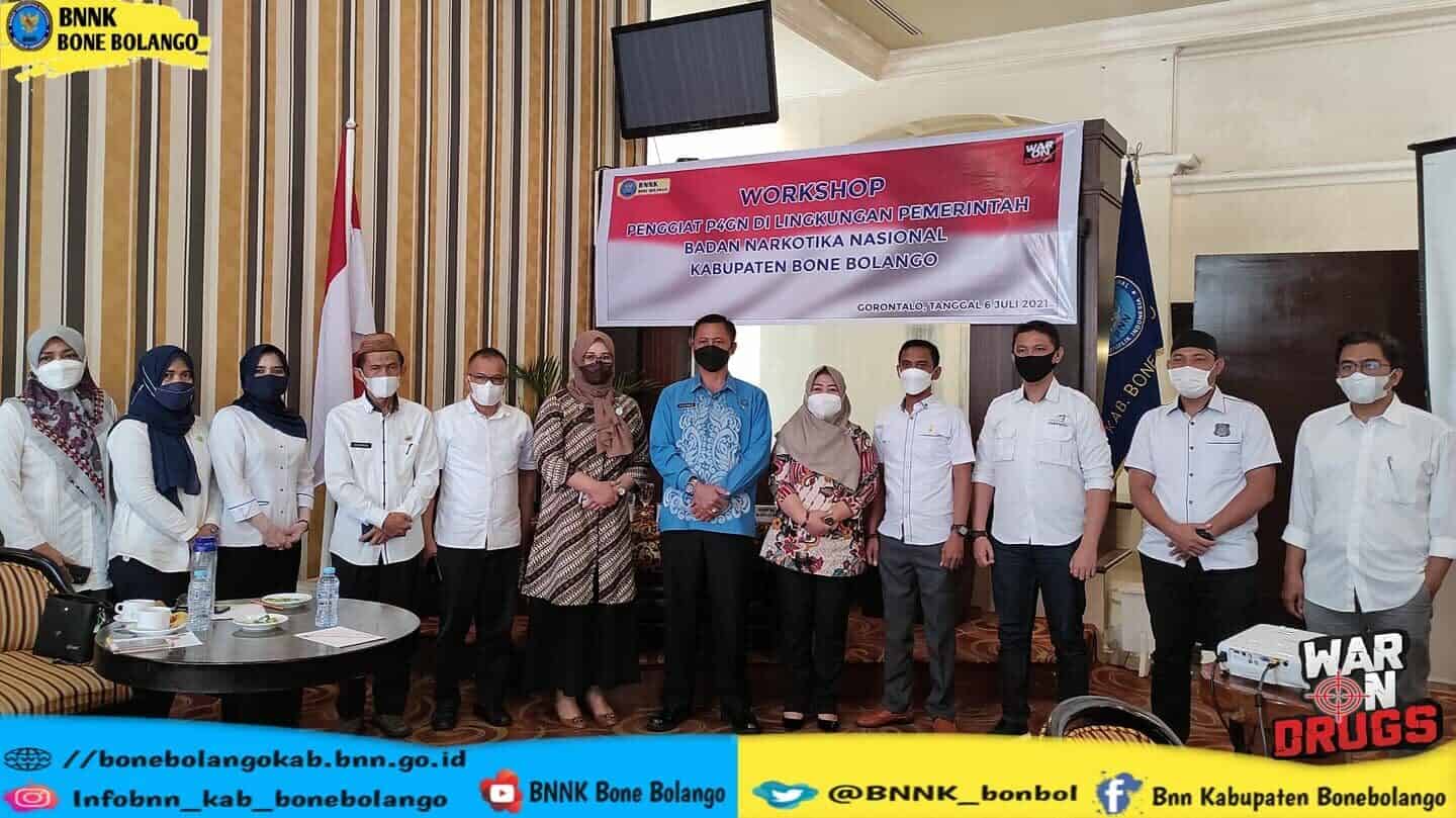 Workshop Penggiat P4GN : Kepala BNNP Ajak Pemerintah Bone Bolango Tekan Angka Prevalensi Pengguna Narkoba