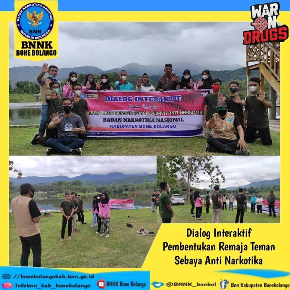 Kepala BNNK Bone Bolango Tutup Secara Resmi Kegiatan Dialog Interaktif Pembentukkan Remaja Teman Sebaya Anti Narkotika