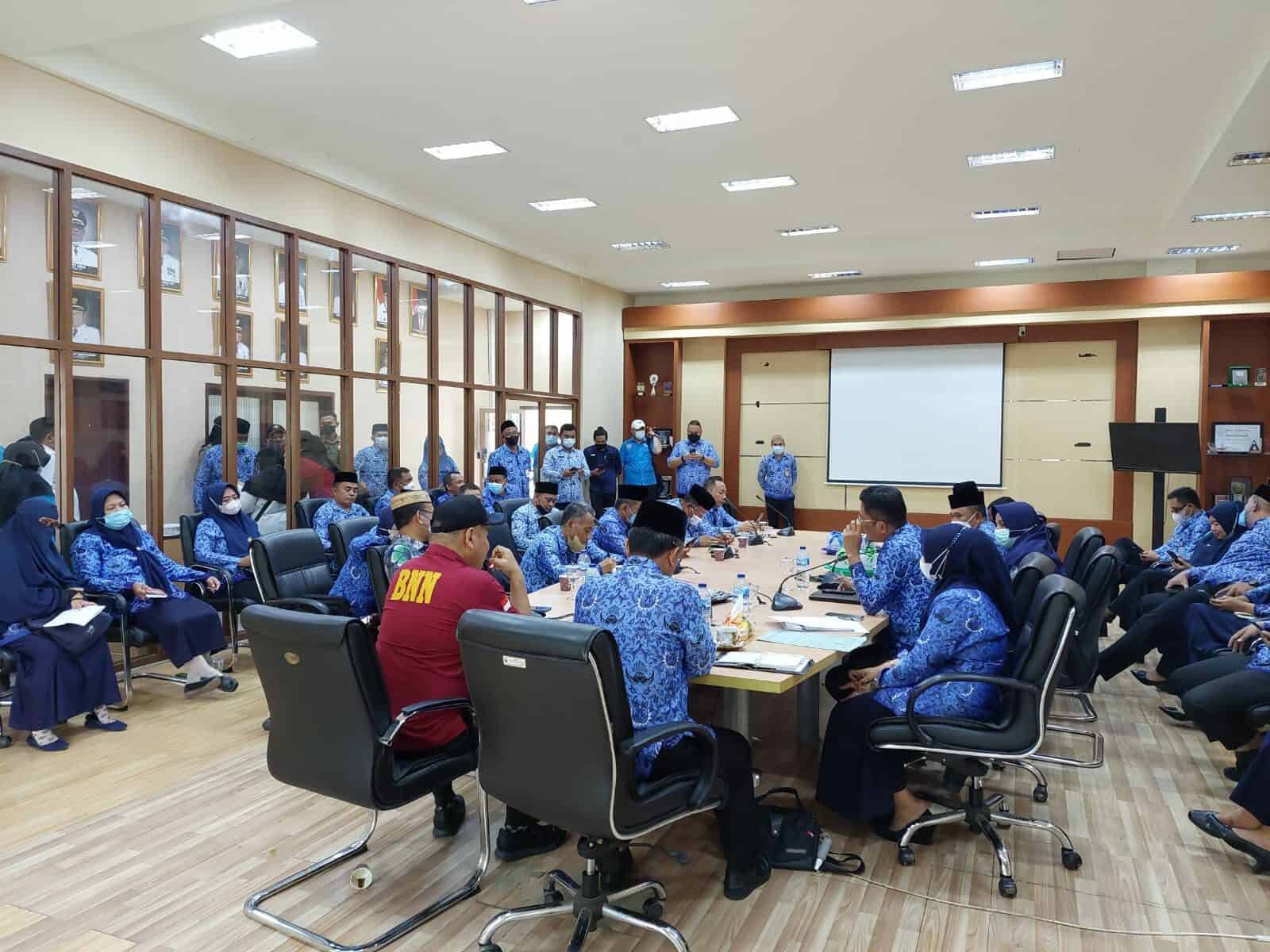 Jelang HUT Bone Bolango Ke 19 BNN Bone Bolango Tes Urin Sejumlah Pejabat
