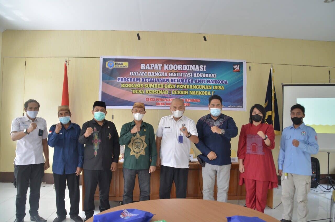 Rakor Advokasi Ketahanan Keluarga: BNNK Bone Bolango Jalin Kerjasama Dengan 3 Desa