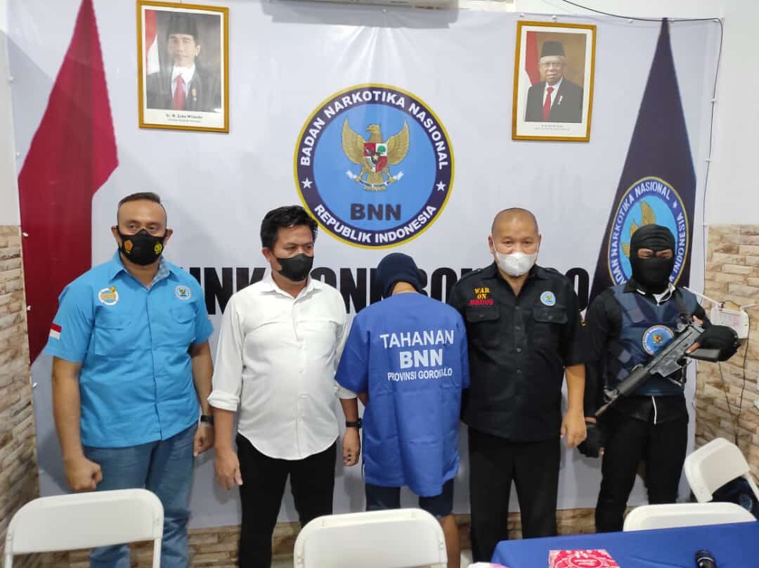 BNNK Bone Bolango Gelar Press Release Pengungkapan Kasus Narkotika