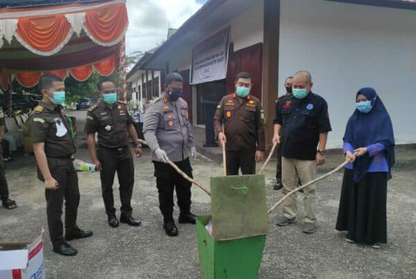 Kejaksaan Negeri Bone Bolango Lakukan Pemusnahan Barang Bukti